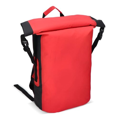 Rolltop rugzak 25 liter waterdicht – DeBle outdoor rugzak met logo en rolltop-sluiting voor bedrijven