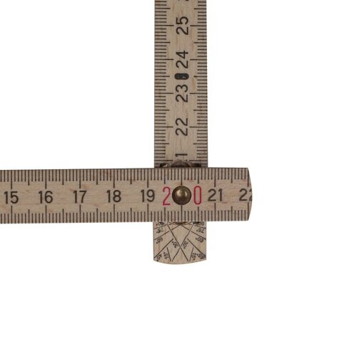 Houten duimstok 2 meter bedrukken met logo DeBle meetlat premium NL BE