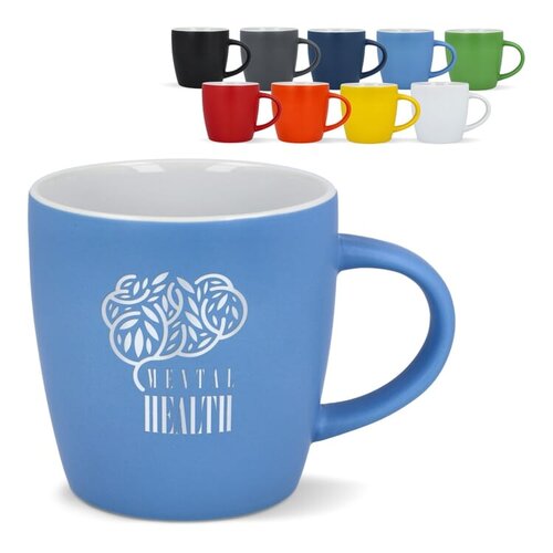 Matte mok York 300 ml met logo bedrukken DeBle