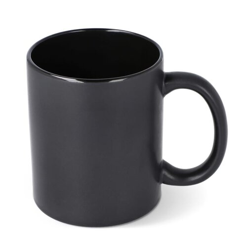 Matte mok Oslo 350 ml met glanzende binnenkant en logo bedrukken DeBle
