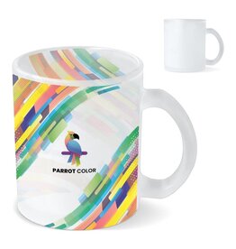 Matglazen mok Mallorca 335 ml met logo bedrukken DeBle