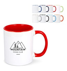 Sublimatie mok Oslo 300 ml met gekleurde binnenkant en logo bedrukken DeBle