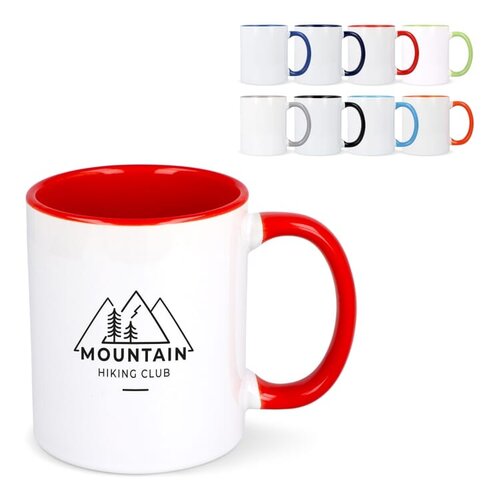 Sublimatie mok Oslo 300 ml met gekleurde binnenkant en logo bedrukken DeBle