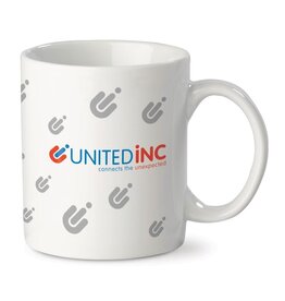 Witte mok Oslo 300 ml met logo bedrukken DeBle