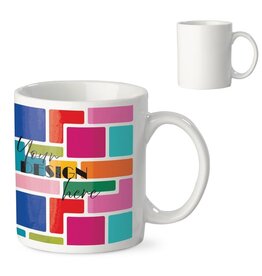 Sublimatie mok Oslo 300 ml wit met logo bedrukken DeBle