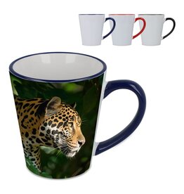 melbourne mok 300ml LT51192 DeBle sublimatie mok met kleuraccent