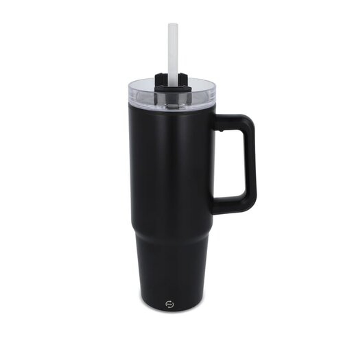 DeBle Miami Thermosbeker met Handvat en Rietje 800 ml LT57004 bedrukken met logo