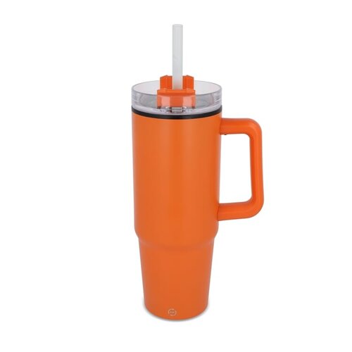 DeBle Miami Thermosbeker met Handvat en Rietje 800 ml LT57004 bedrukken met logo