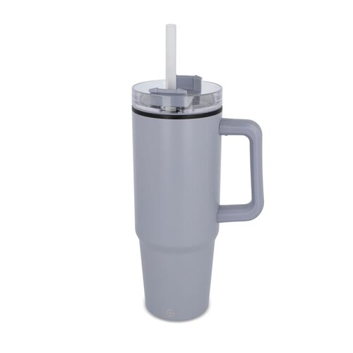 DeBle Miami Thermosbeker met Handvat en Rietje 800 ml LT57004 bedrukken met logo