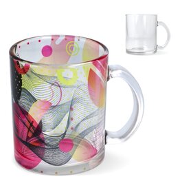 mallorca glazen mok 335ml LT51107 DeBle sublimatie mok transparant