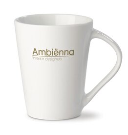 Porseleinen mok Nice EU 270 ml met logo bedrukken DeBle