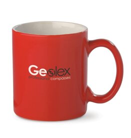 Rode mok Oslo 300 ml met logo bedrukken DeBle