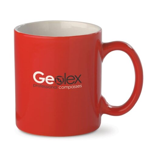 mok oslo helderrood 300ml LT51421 DeBle rode aardewerken mok