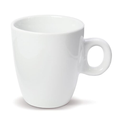 Porseleinen mok Geneve 200 ml met logo bedrukken DeBle