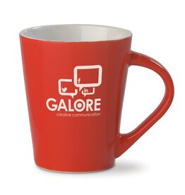 mok nice helderrood 270ml LT51431 DeBle rode aardewerken mok conisch design