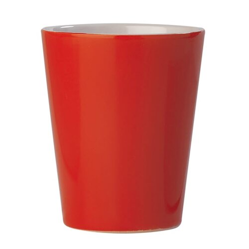 mok nice helderrood 270ml LT51431 DeBle rode aardewerken mok conisch design