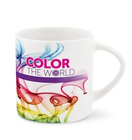 Sublimatie mok Oslo klein 180 ml met logo bedrukken DeBle