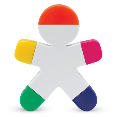 markeerstift mens LT81487 DeBle 5-kleurige markeerstift poppetje design