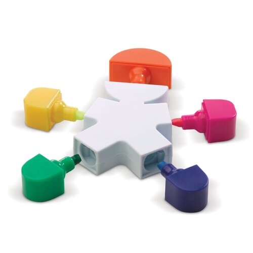 markeerstift mens LT81487 DeBle 5-kleurige markeerstift poppetje design