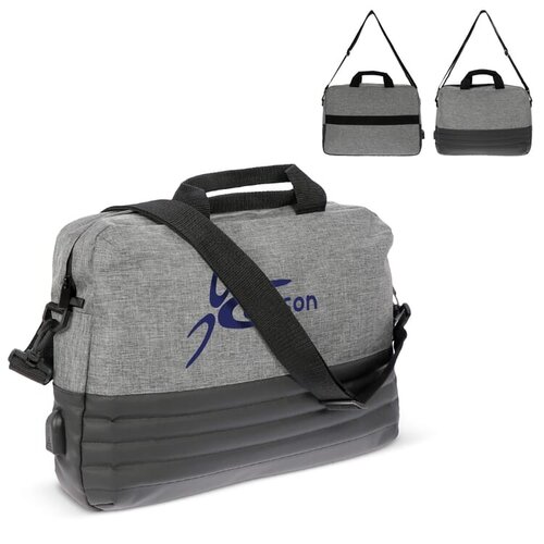 laptoptas addison 8l LT95288 DeBle anti-diefstal schoudertas met verborgen ritsen