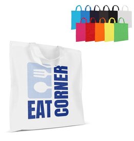 schoudertas oeko-tex gekleurd LT95256 DeBle duurzame katoenen schoudertas met korte hengsels