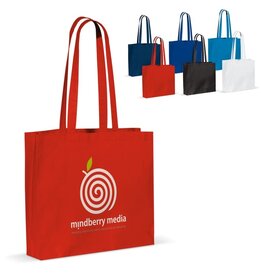 schoudertas katoen oeko-tex LT95160 DeBle duurzame katoenen schoudertas 140g/m² met zij- en onderkant