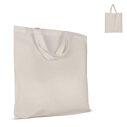 schoudertas katoen oeko-tex LT95255 DeBle duurzame katoenen schoudertas met korte handgreep