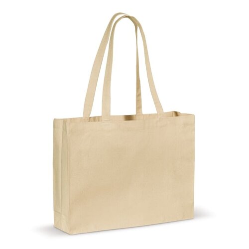 schoudertas canvas oeko-tex LT95161 DeBle duurzame ongebleekte katoenen canvas schoudertas 280g/m²