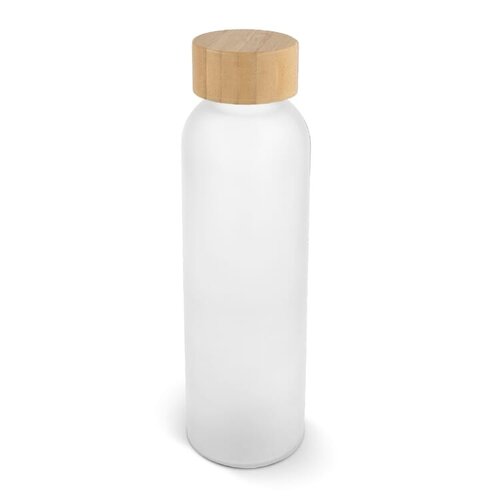 glazen waterfles bamboe LT98849 DeBle duurzame 500ml glazen fles met bamboe dop