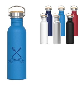 waterfles ashton LT98885 DeBle duurzame roestvrijstalen 750ml drinkfles met matte poedercoating