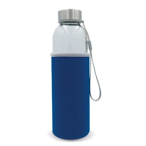 waterfles glas met sleeve LT98822 DeBle duurzame 500ml glazen drinkfles met beschermende sleeve en draagbandje