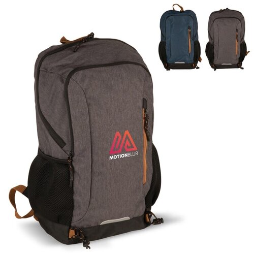 r-pet outdoor rugzak LT95218 DeBle duurzame rugzak van gerecyclede PET-flessen met laptopvak en reflecterende details