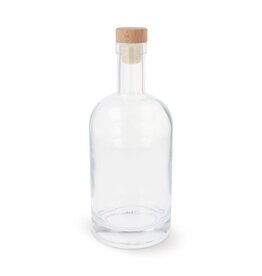 glazen waterfles LT98851 DeBle duurzame 500ml fles met FSC houten dop