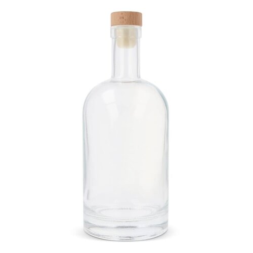 glazen waterfles LT98851 DeBle duurzame 500ml fles met FSC houten dop