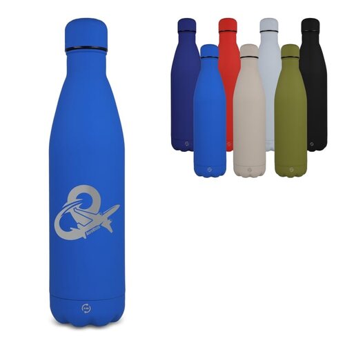 RVS isolatiefles 750ml R-Swing soft touch LT98827 DeBle duurzame drinkfles met logo