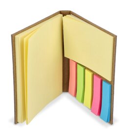 DeBle kraftpapier sticky notes LT92087 duurzaam sticky notes relatiegeschenk