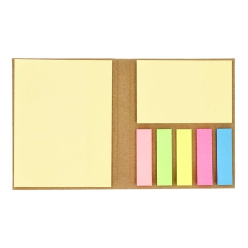 DeBle kraftpapier sticky notes LT92087 duurzaam sticky notes relatiegeschenk
