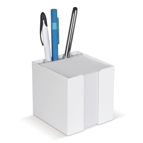 DeBle papierkubus de luxe 10x10x10cm LT91767 wit papier kubusdoos B2B relatiegeschenk