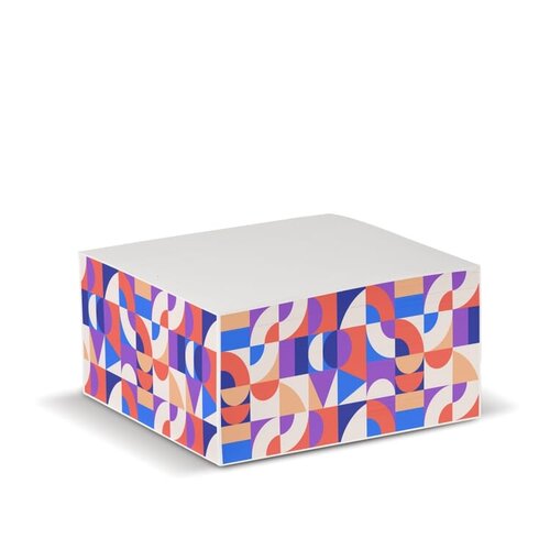 DeBle papierkubus 10x10x5cm LT91737 wit papier notitieblok B2B relatiegeschenk