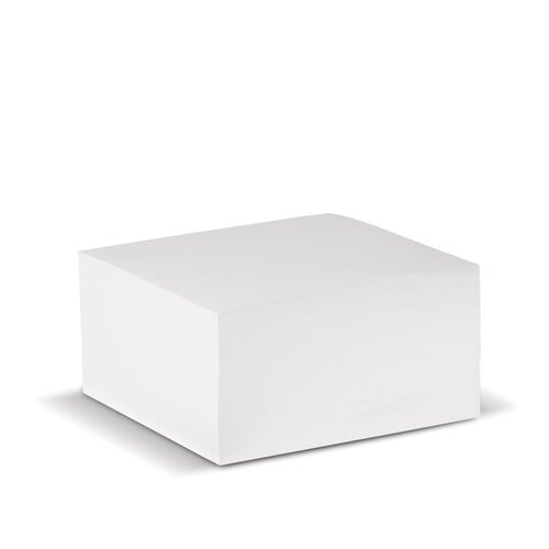 DeBle papierkubus 10x10x5cm LT91737 wit papier notitieblok B2B relatiegeschenk