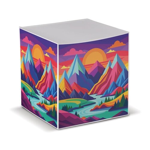 DeBle papierkubus 10x10x10cm LT91705 wit papier notitieblok B2B relatiegeschenk