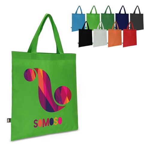 DéBlé RPET Draagtas nonwoven korte handvatten LT91335 bedrukken met logo