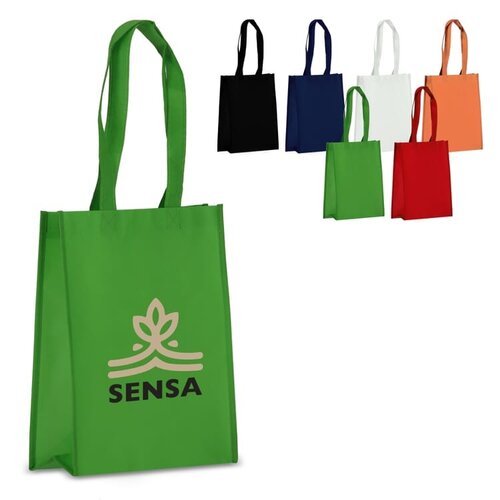 DeBle R-PET gelamineerde draagtas LT91330 compacte gerecyclede B2B tas met logo