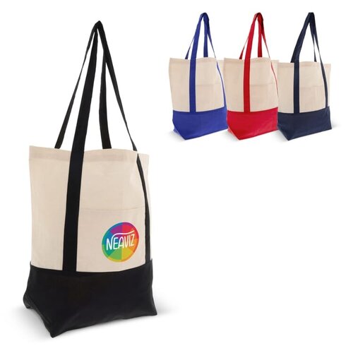 DeBle katoenen draagtas OEKO-TEX LT95248 duurzame B2B tas met logo