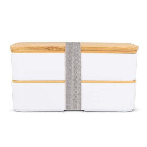 DéBlé Bento lunchbox R-PP & bamboe LT90455 bedrukt met logo