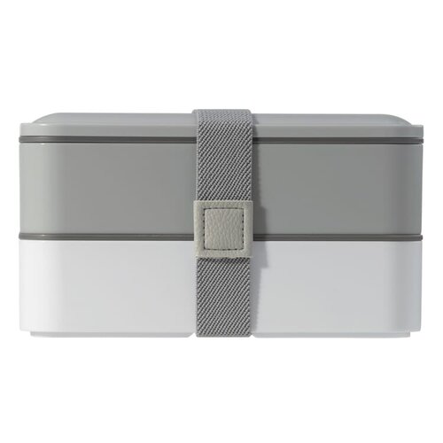 DeBle Bento lunchbox met bestek 1250 ml LT91107 bedrukt met logo voor meal-prep en dagelijks gebruik