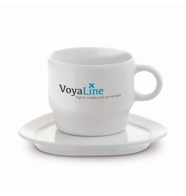 porseleinen kop en schotel 180 ml LT51381 DeBle driehoek Satellite B2B