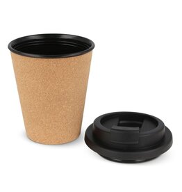 DeBle duurzame koffiebeker R-PP kurk 350 ml LT98869 met logo personalisatie