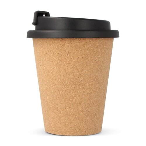 DeBle duurzame koffiebeker R-PP kurk 350 ml LT98869 met logo personalisatie