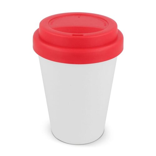 DeBle RPP koffiebeker wit 250 ml LT98867 duurzame koffiebeker met logo